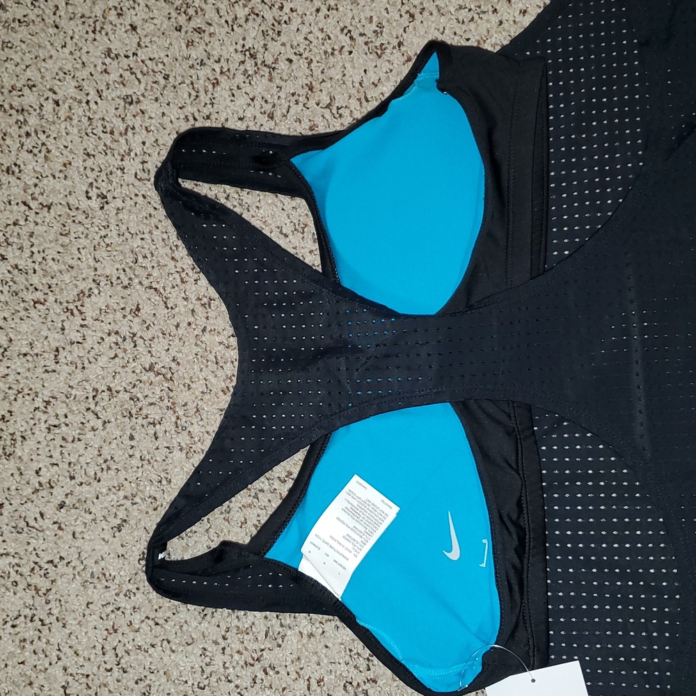 Nike Swimwear Athletic Mesh Racerback  Bralette Layered Tankini 2 piece Swimsuit - Picture 5 of 7